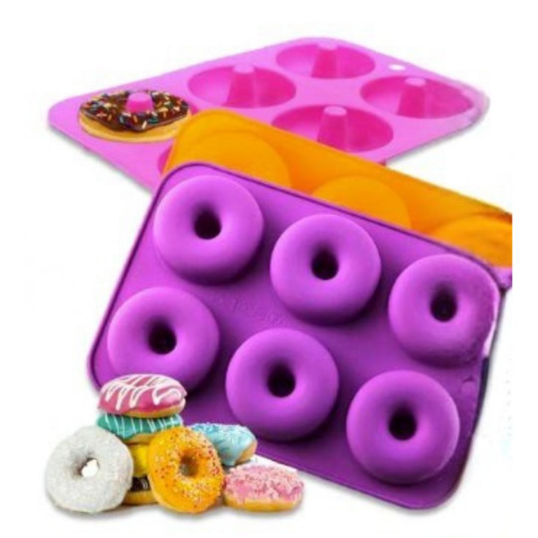 Molde de silicona horneable para donas