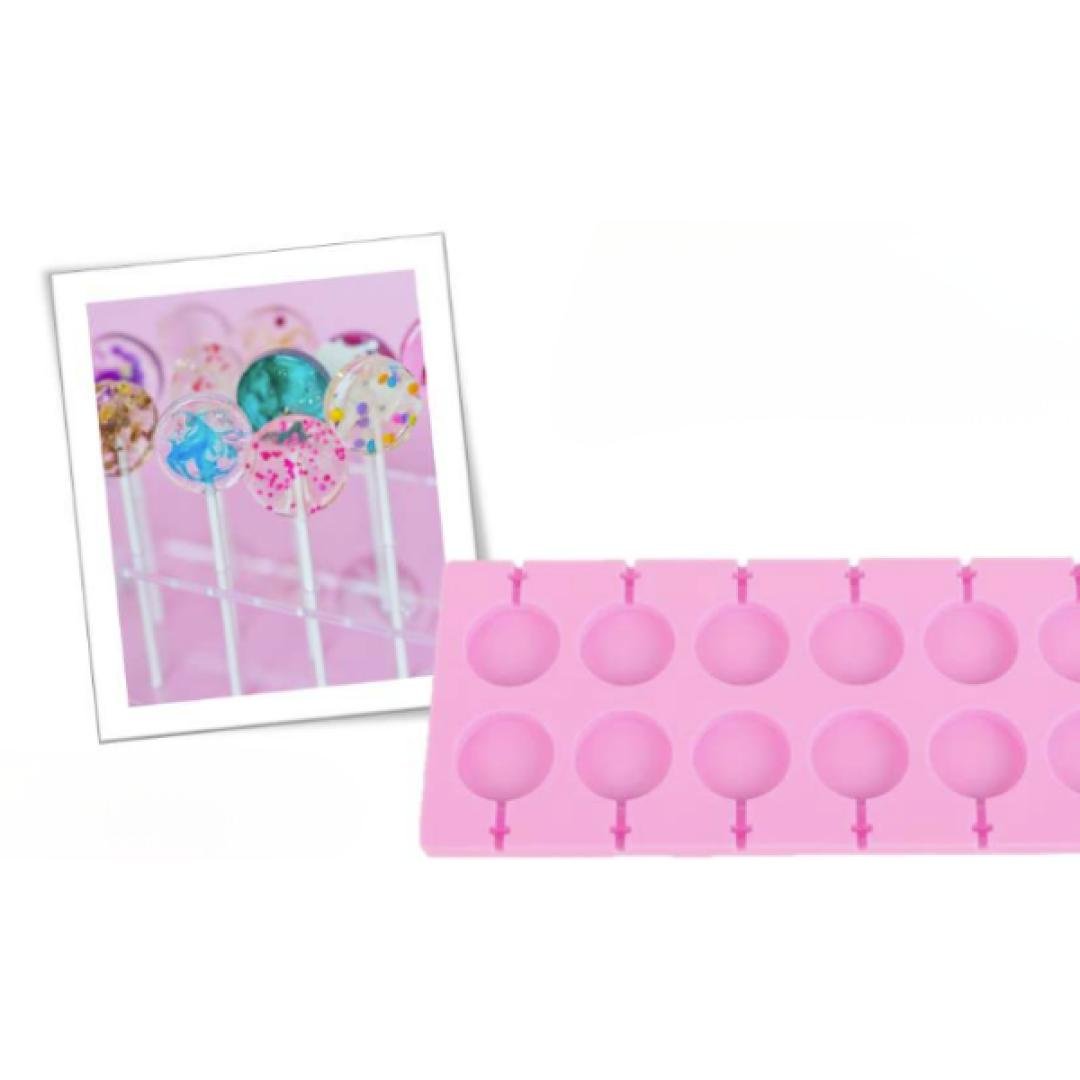 Molde de silicona mini lollipops