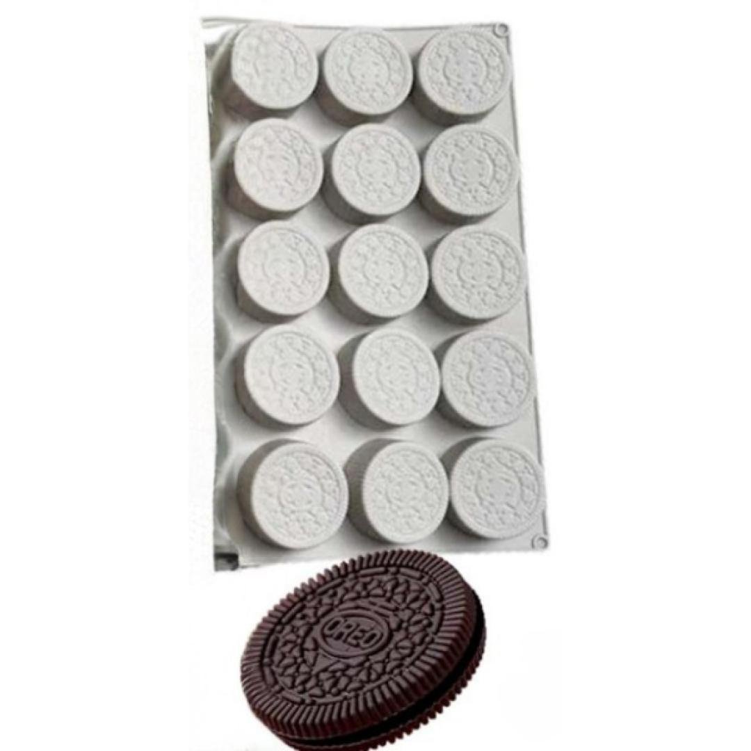 Molde de silicona galleta Oreo