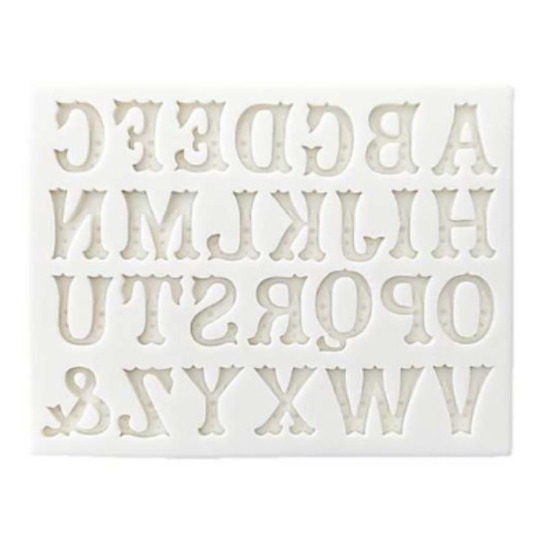 Molde de silicona abecedario carnival