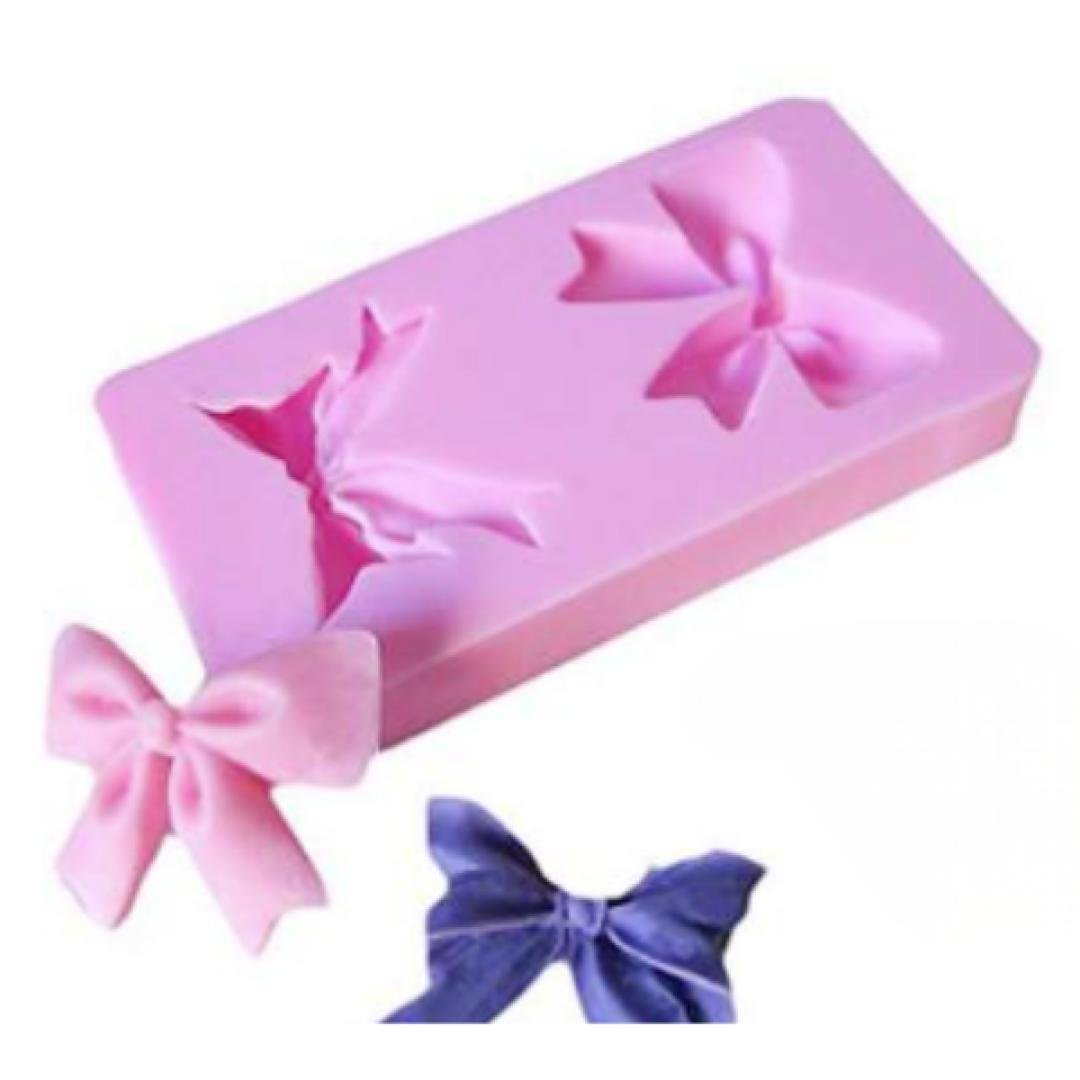 Molde de silicona lazos x2