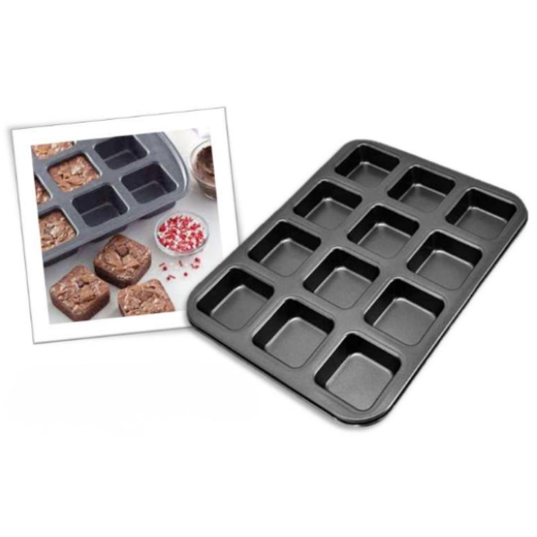 Molde para hornear brownies 12 posiciones