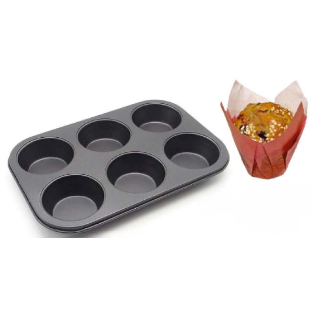 Molde para hornear muffin 6 posiciones