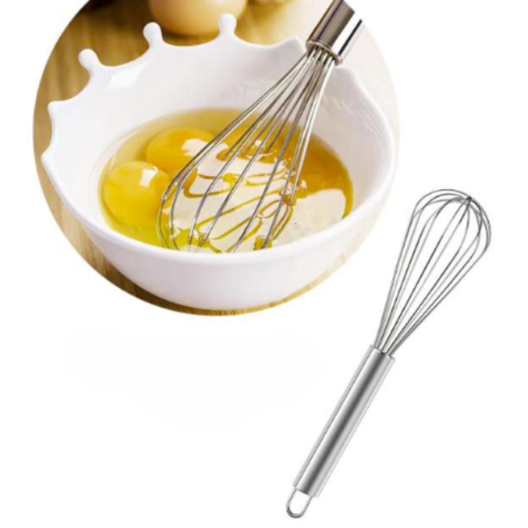 Batidor globo 10" alambre de acero