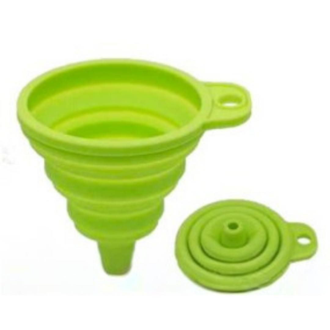 Embudo de silicón colapsable