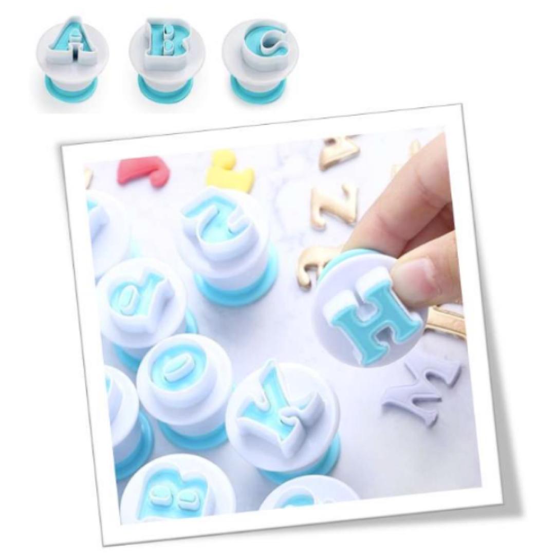 Expulsores abecedario completo 26 piezas