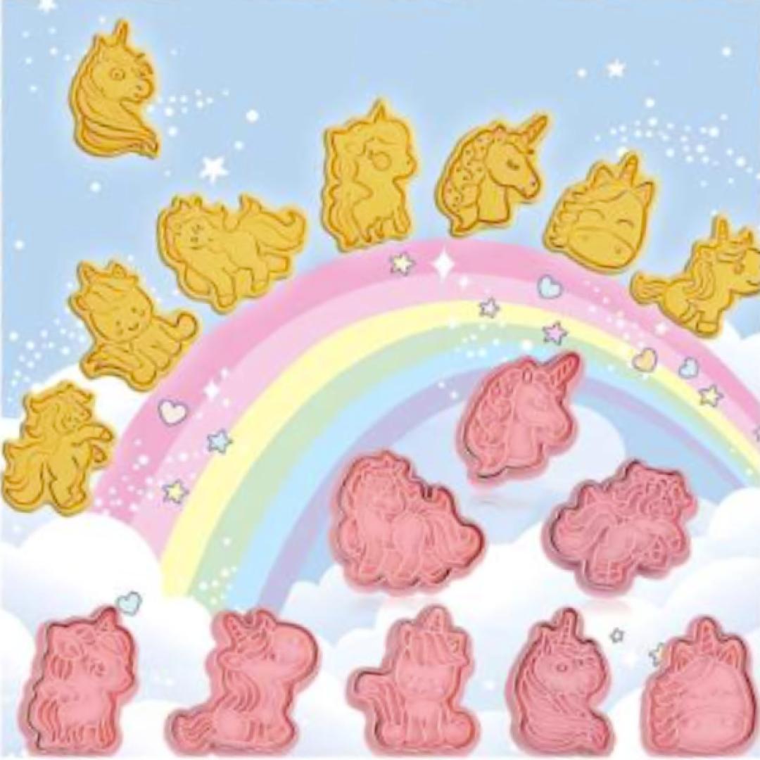 Cortador/Expulsor Unicornio 8 piezas