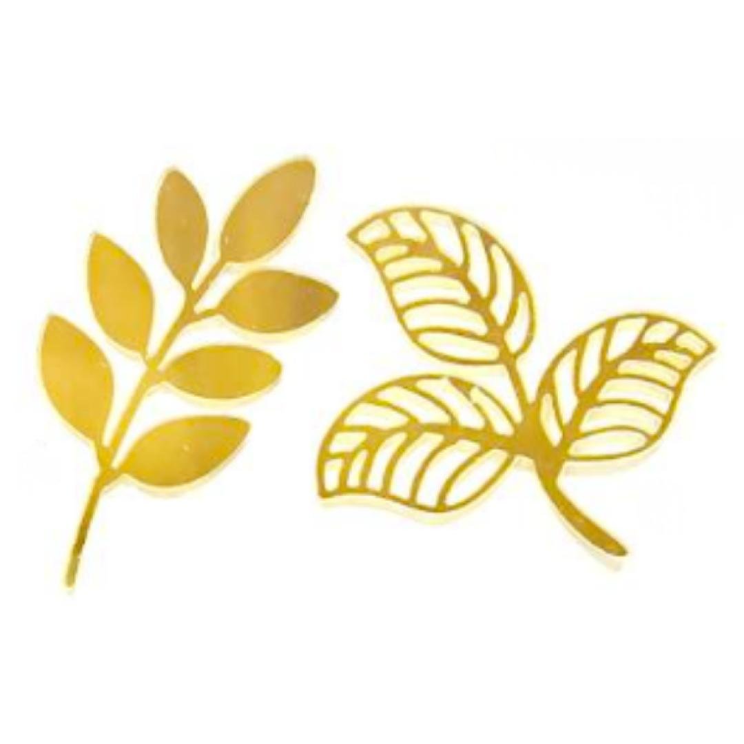 Recorte de hoja en acrílico 5 unidades